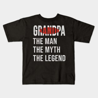 Grand Father Japanese Grandpa The Man The Myth The Legend - Gift for Japanese Dad With Roots From  Japan Kids T-Shirt